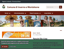 Tablet Screenshot of comune.invernoemonteleone.pv.it